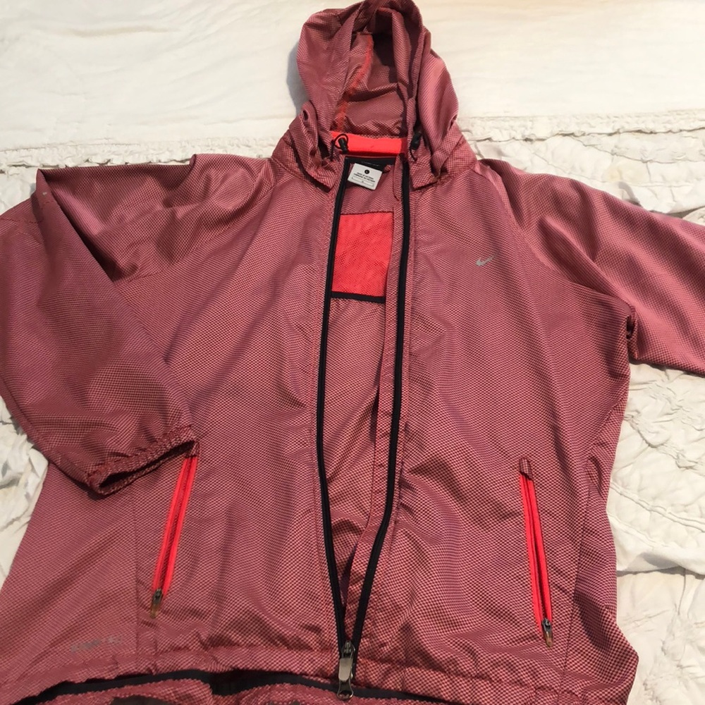 Pink Nike rain jacket